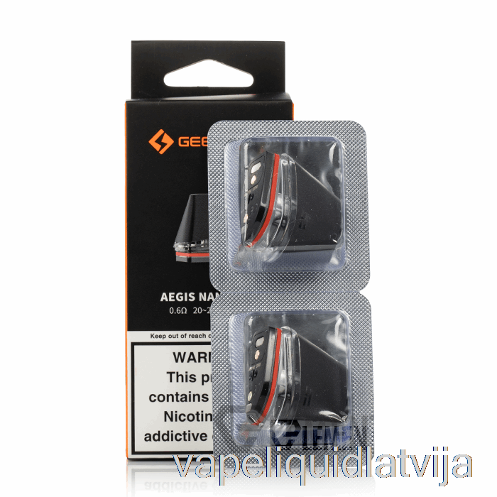 Geek Vape Aegis Nano Nomaiņas Pods 0.6ohm Mesh Pods Vape šķidrums